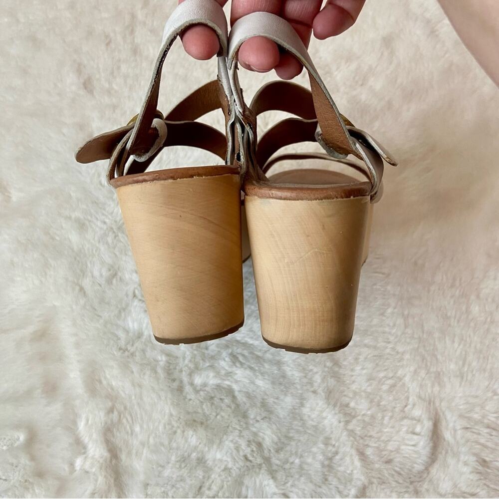 FOSSIL Leather Platform Sandals - Picture 3 of 9